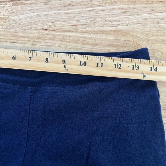 Eileen Fisher System Washable Stretch Crepe‎ Slim Ankle Pant Size XS Navy Blue - Picture 8 of 11